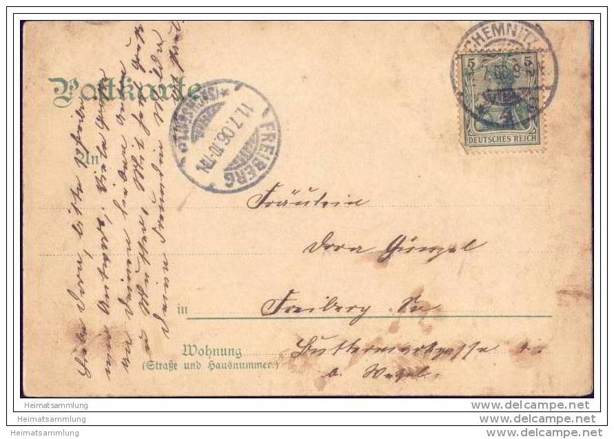 Chemnitz - Körnerplatz Mit Körnerdenkmal - Chemnitz