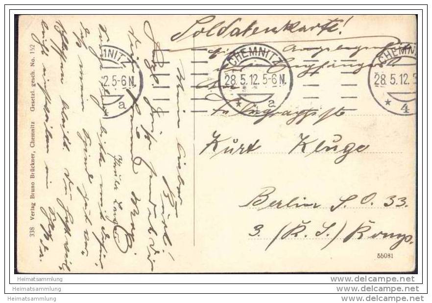 Chemnitz - Theaterstrasse - Siegesdenkmal - Chemnitz