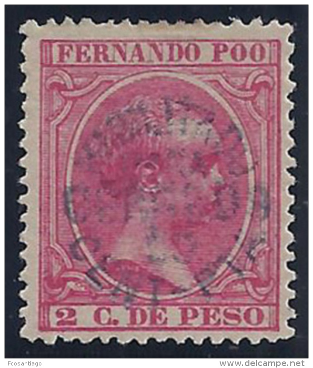 ESPAÑA/FERNANDO POO 1896/900 - Edifil #24hcc - MLH * - Cambio De Color En La Sobrecarga Y Buen Centraje - Fernando Po