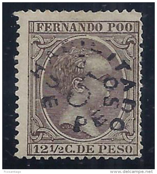 ESPAÑA/FERNANDO POO 1896/900 - Edifil #37 - Sin Goma (*) - Fernando Po
