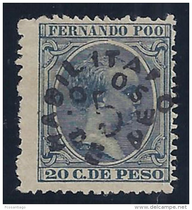 ESPAÑA/FERNANDO POO 1896/900 - Edifil #38 - MLH * - Fernando Poo