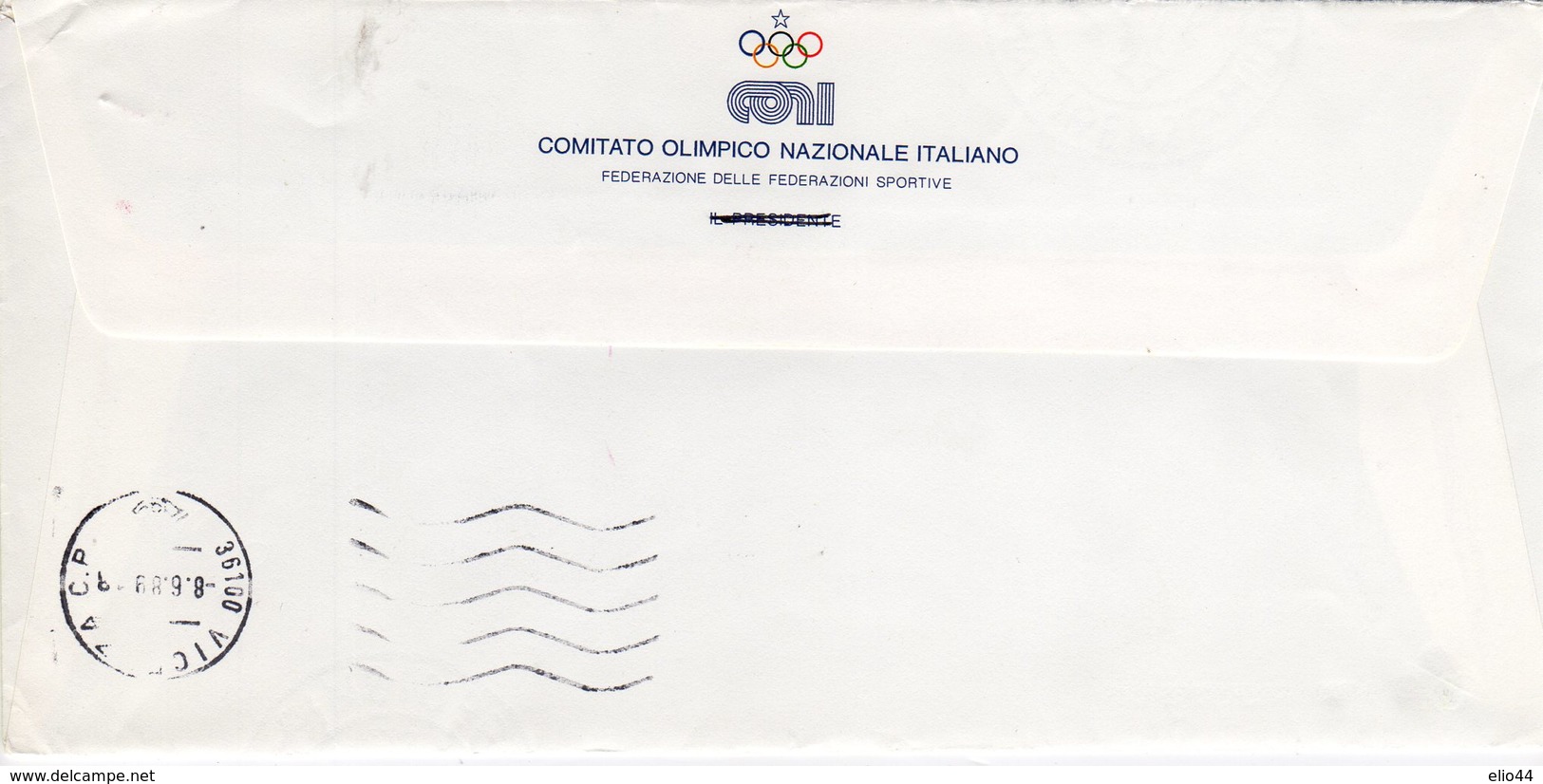 E.M.A - CONI Roma '89 - Federazione Italiana Vela - Napoli Campionati Mondiali -. - Macchine Per Obliterare (EMA)