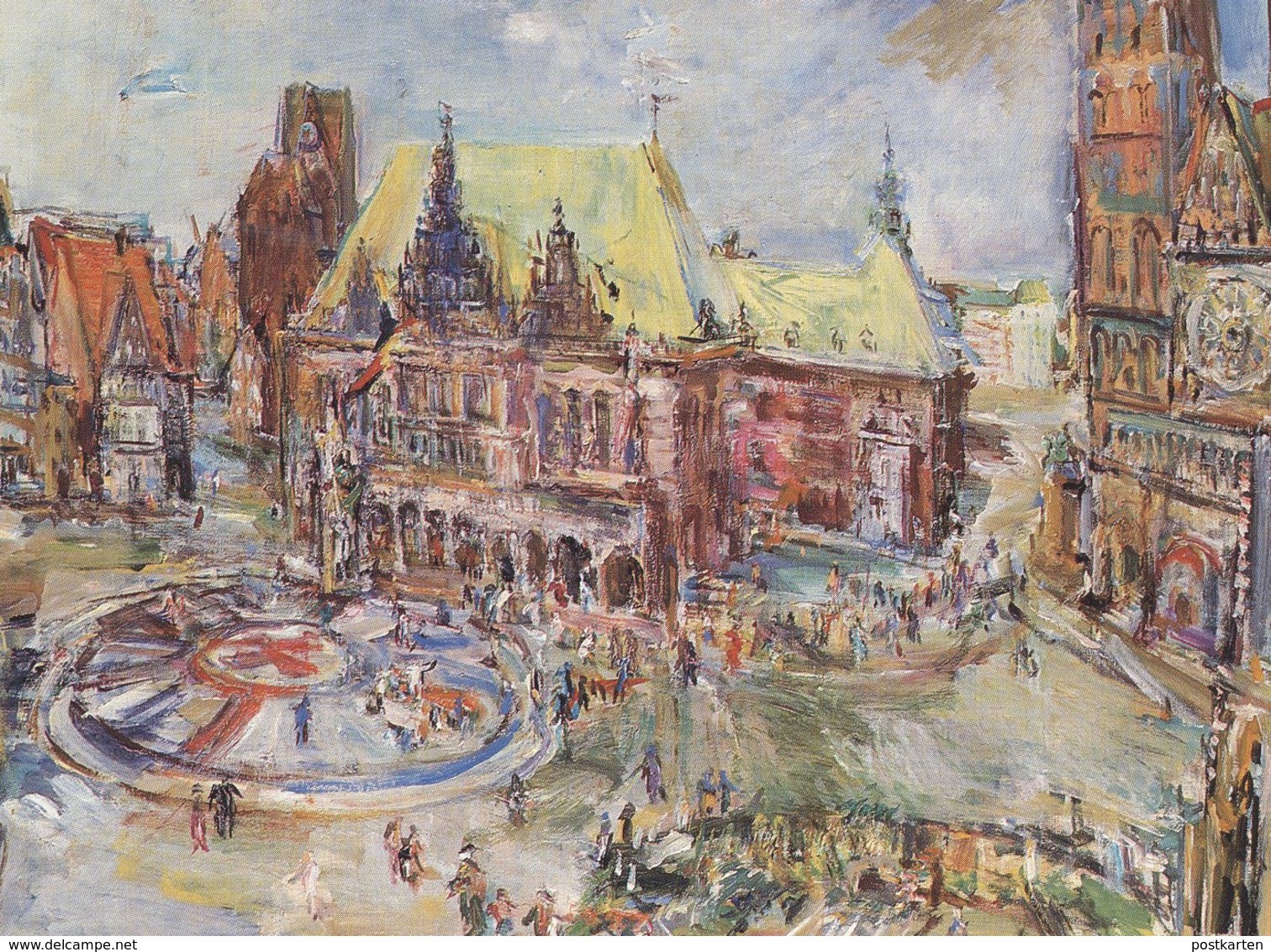 ÄLTERE POSTKARTE OSKAR KOKOSCHKA DER MARKTPLATZ ZU BREMEN Markt Marché Market Postcard Cpa AK Ansichtskarte - Kokoschka