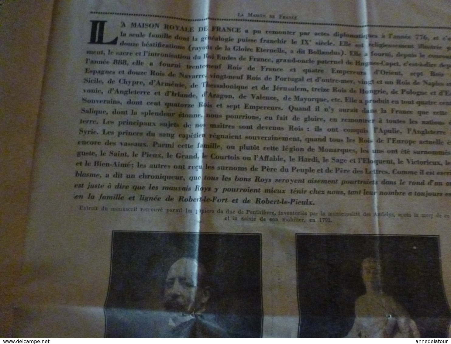 1931 N° Spécial de L'ACTION FRANCAISE ---> Le mariage du Dauphin (Journal monarchiste virulent, antisémite)