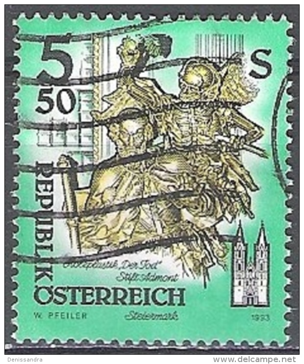 Österreich 1993 Michel 2094 O Cote (2009) 0.20 Euro Sculpture En Bois Cachet Rond - Oblitérés