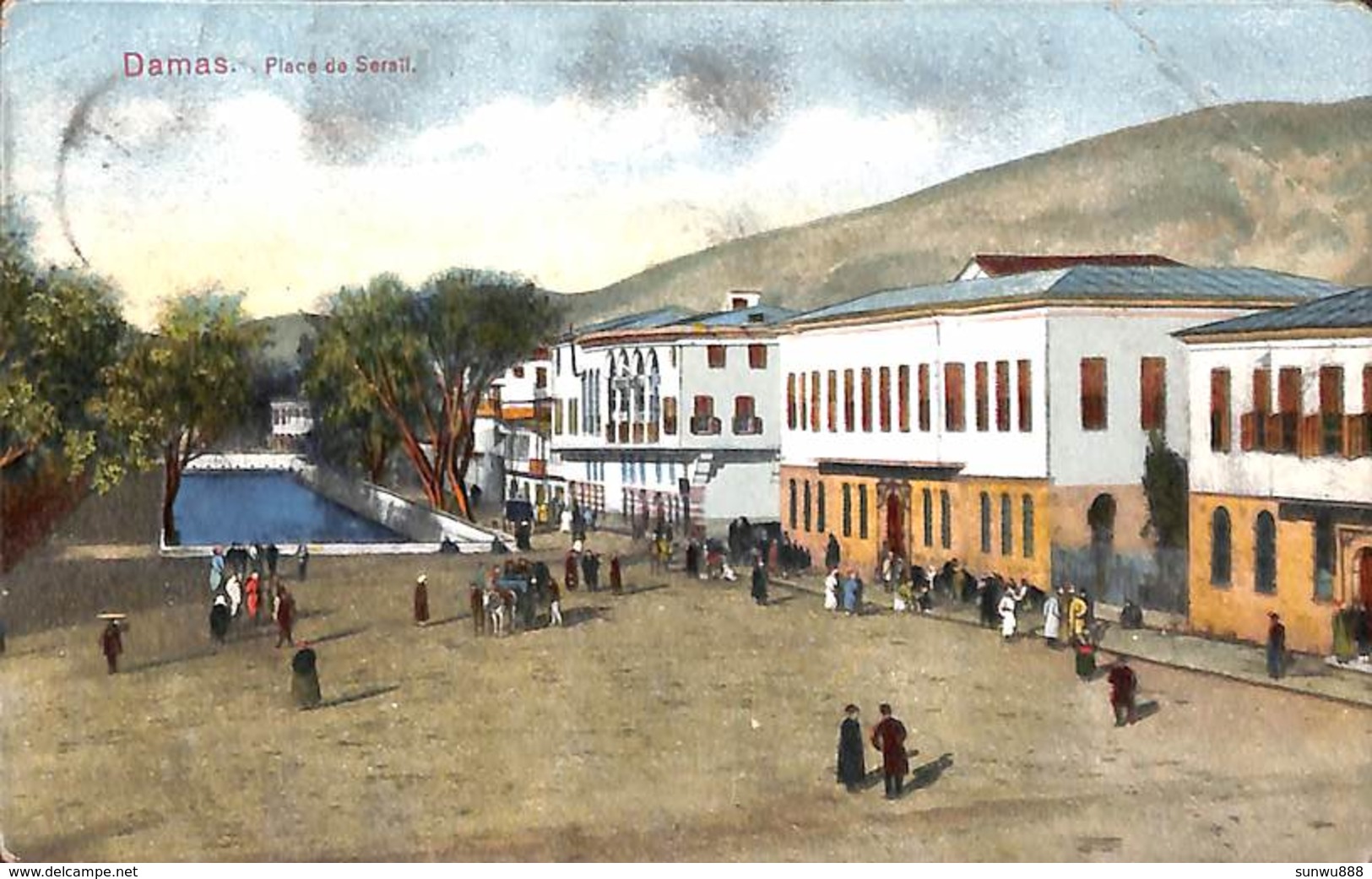 Damas - Place De Seraïl (animation, Colors, 1913) - Syrien