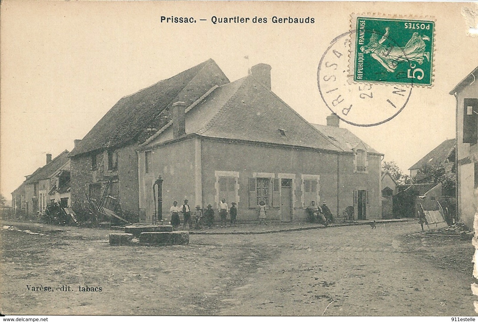 36 PRISSAC  -  QUARTIER  DES   GERBAUDS , ( état Bord Abimé ) - Autres & Non Classés