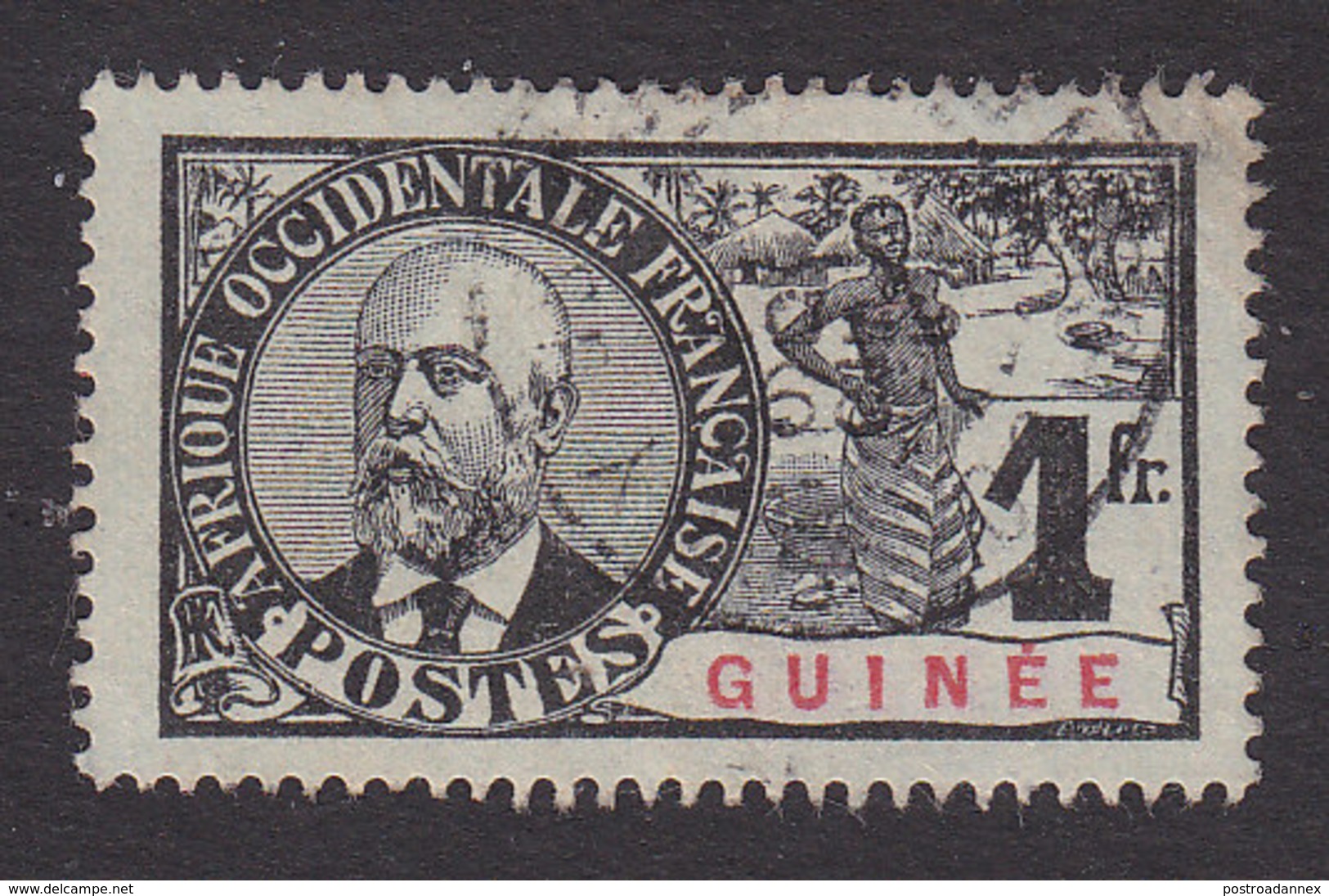 French Guinea, Scott #45, Used, Dr Noel Eugene Ballay, Issued 1906 - Used Stamps