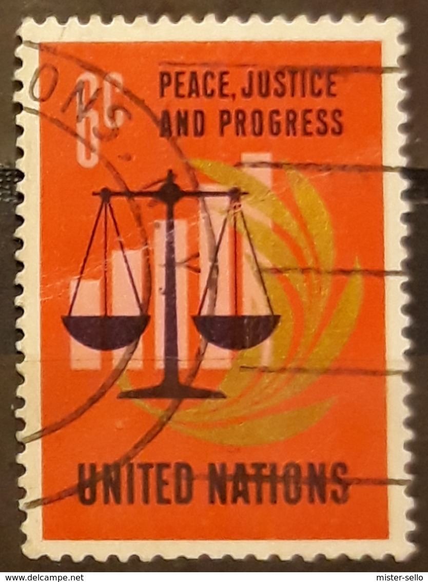 NACIONES UNIDAS - NEW YORK 1970 "Peace, Justice And Progress", Aims Of The United Nations. USADO - USED. - Used Stamps