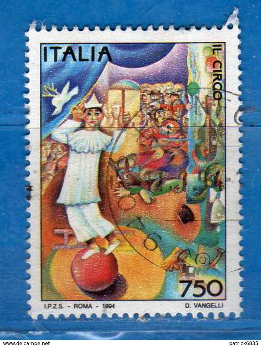 Italia - 1994- Il Circo  £ 750.  Unif 2118.  Usato -  Vedi Descrizione - 1991-00: Usados