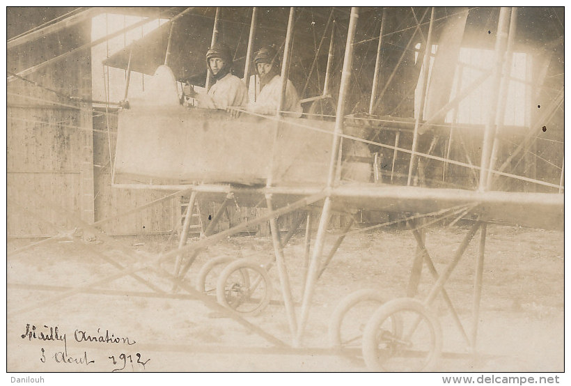 10 // MAILLY AVIATION    3 AOUT 1912 / CARTE PHOTO - Mailly-le-Camp