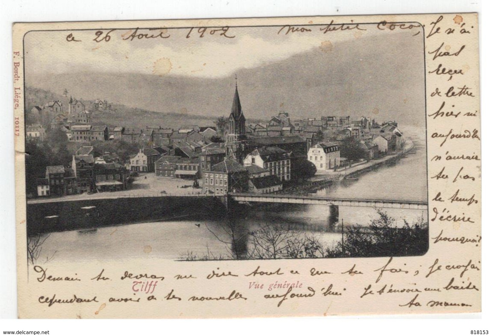 Tilff  Vue Générale 1902 - Esneux