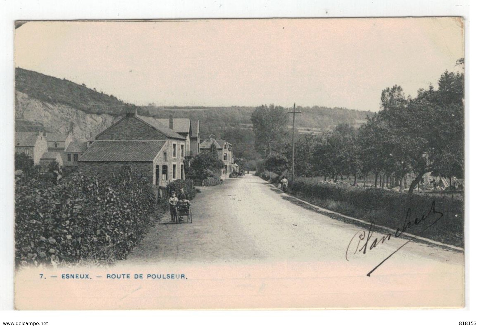 7. - Esneux. - Route De Poulseur 1904 - Esneux