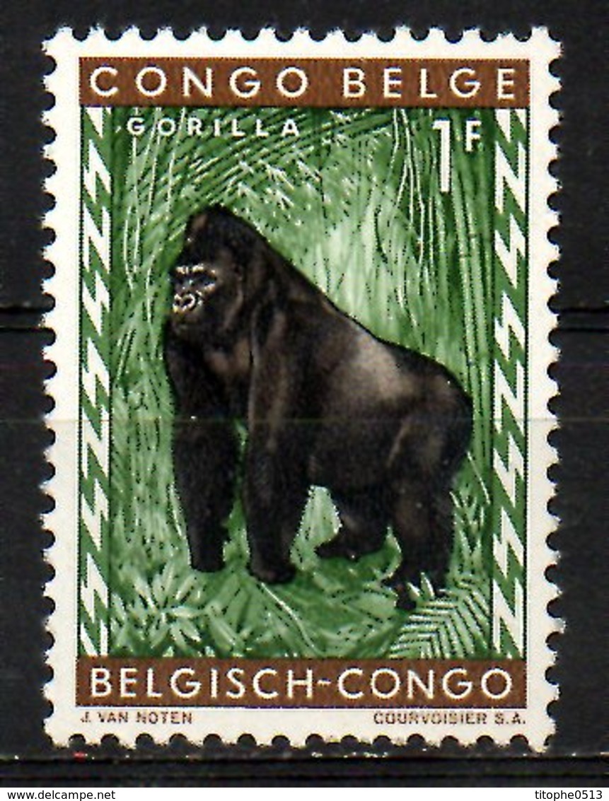 CONGO BELGE. N°354 De 1959. Gorille. - Gorilles