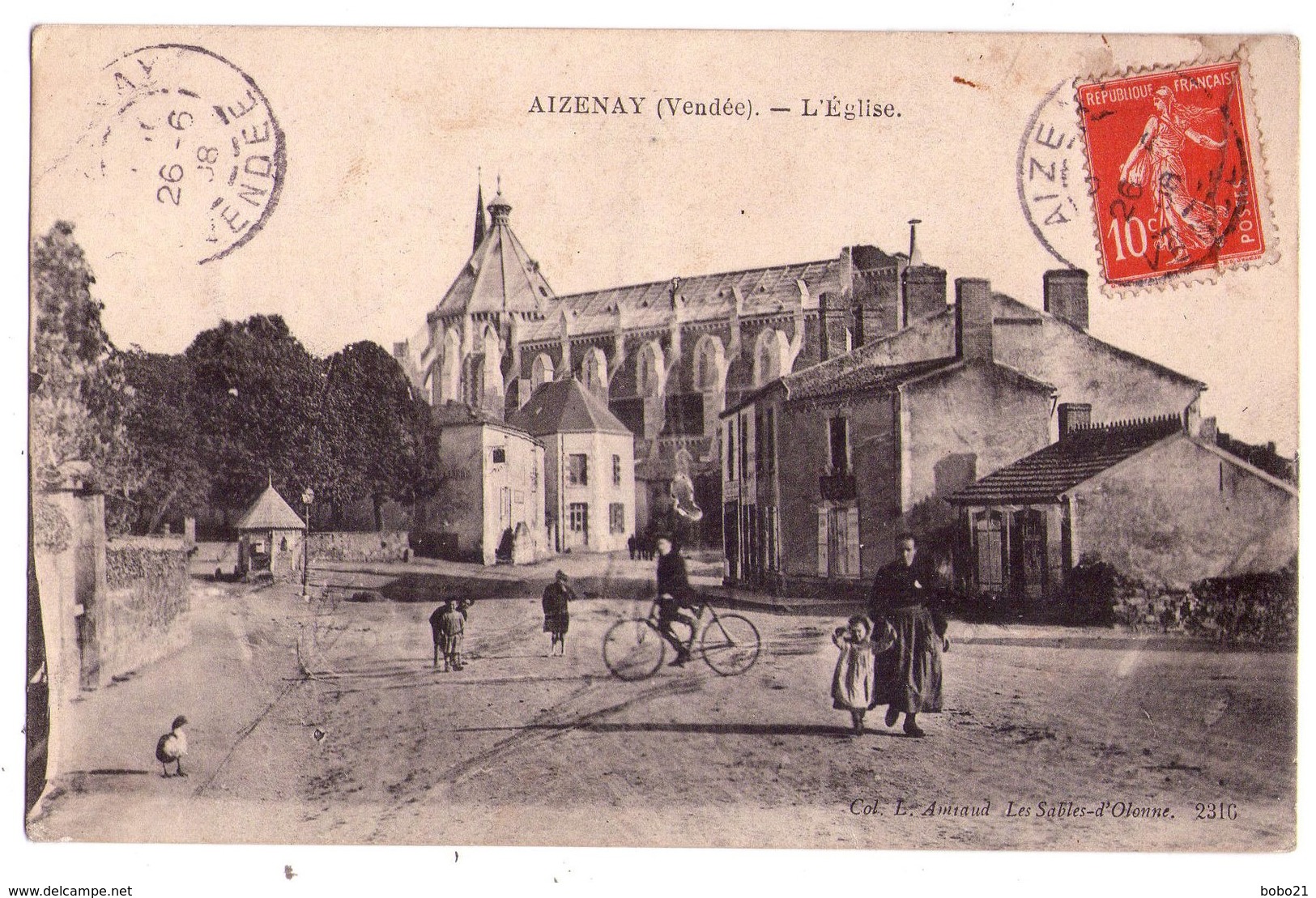 2071 - Aizenay ( 85 ) - L'Eglise - Coll. L. Amiaud - - Aizenay