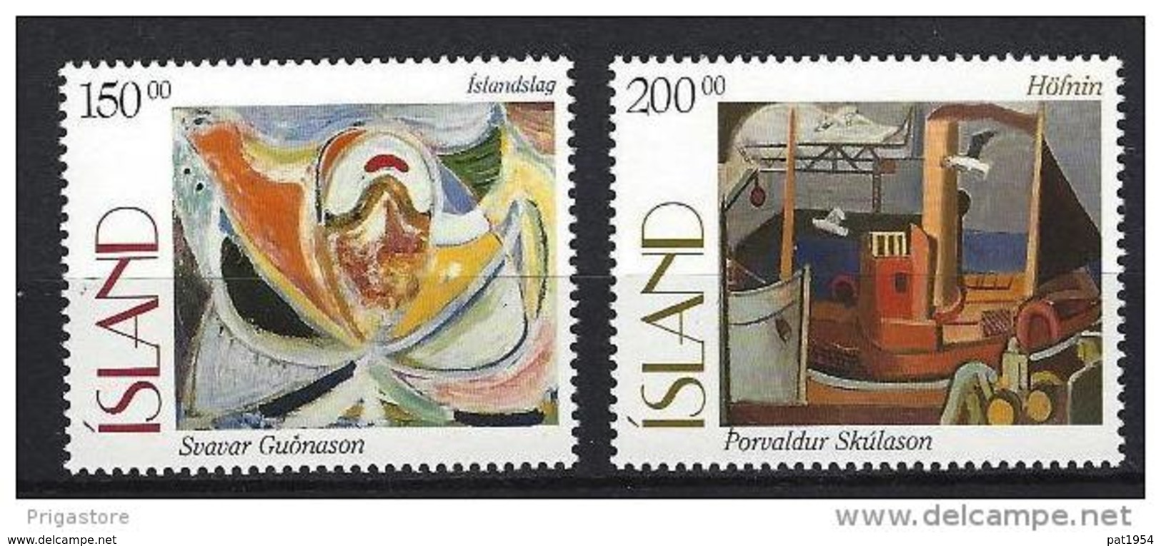 Islande 1997 N°821/822 Neufs Peintures - Nuevos