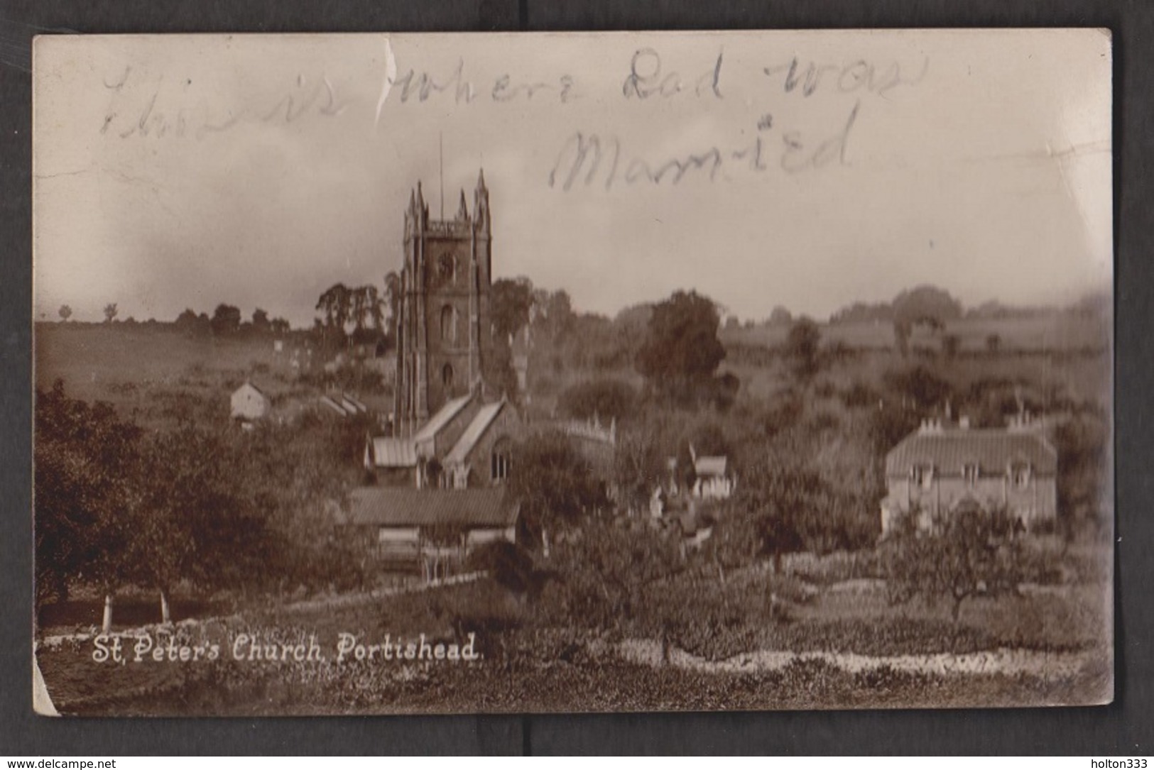 St Peter's Church, Portishead England - Used No Stamp Corner Wear - Other & Unclassified