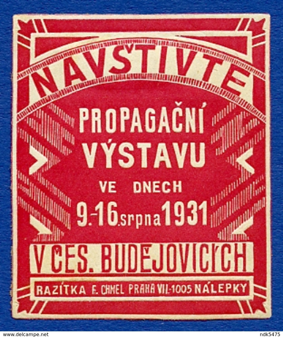 CINDERELLA : PRAG / PRAHA - NAVSTIVTE PROPAGACNI VYSTAVU 1931 - Cinderellas