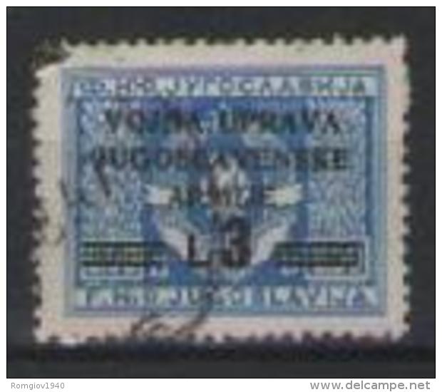 JUGOSLAVIA 1947 SERVIZIO AMMINISTRAZIONE MILITARE YUGOSLAVA YVERT 2 USATO VF - Usati