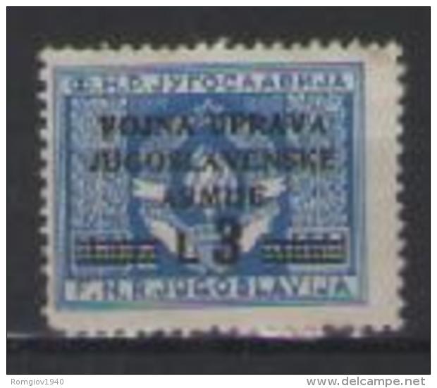 JUGOSLAVIA 1947 SERVIZIO AMMINISTRAZIONE MILITARE YUGOSLAVA YVERT 2 MLH  VF - Unused Stamps