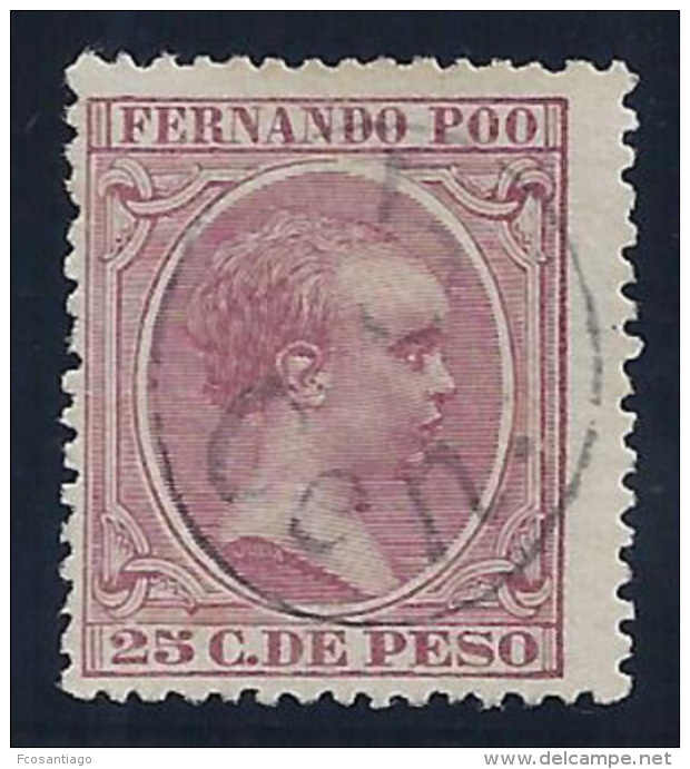 ESPAÑA/FERNANDO POO 1896/900 - Edifil #40J - Sin Goma (*) - Fernando Po