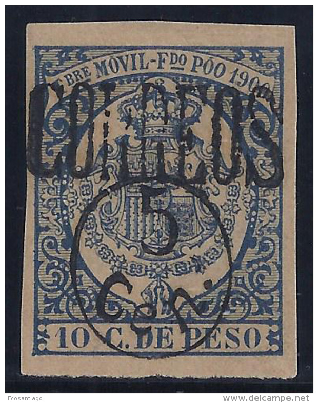 ESPAÑA/FERNANDO POO 1900 - Edifil #48A - MLH * - Fernando Po