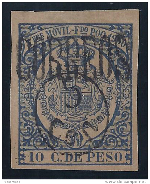 ESPAÑA/FERNANDO POO 1900 - Edifil #48A - MLH * - Fernando Po