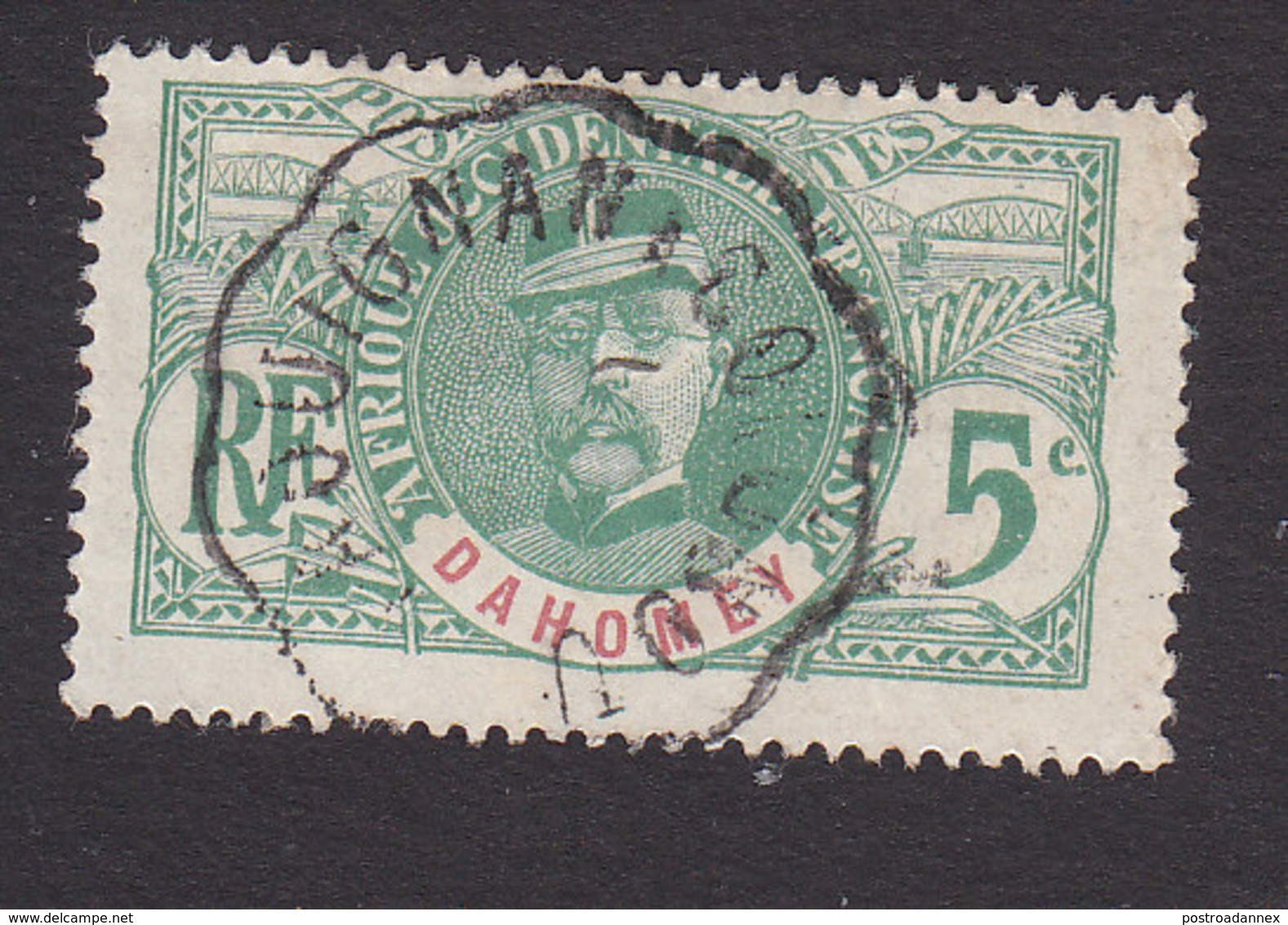 Dahomey, Scott #20, Used, Gen Louis Faidherbe, Issued 1906 - Used Stamps