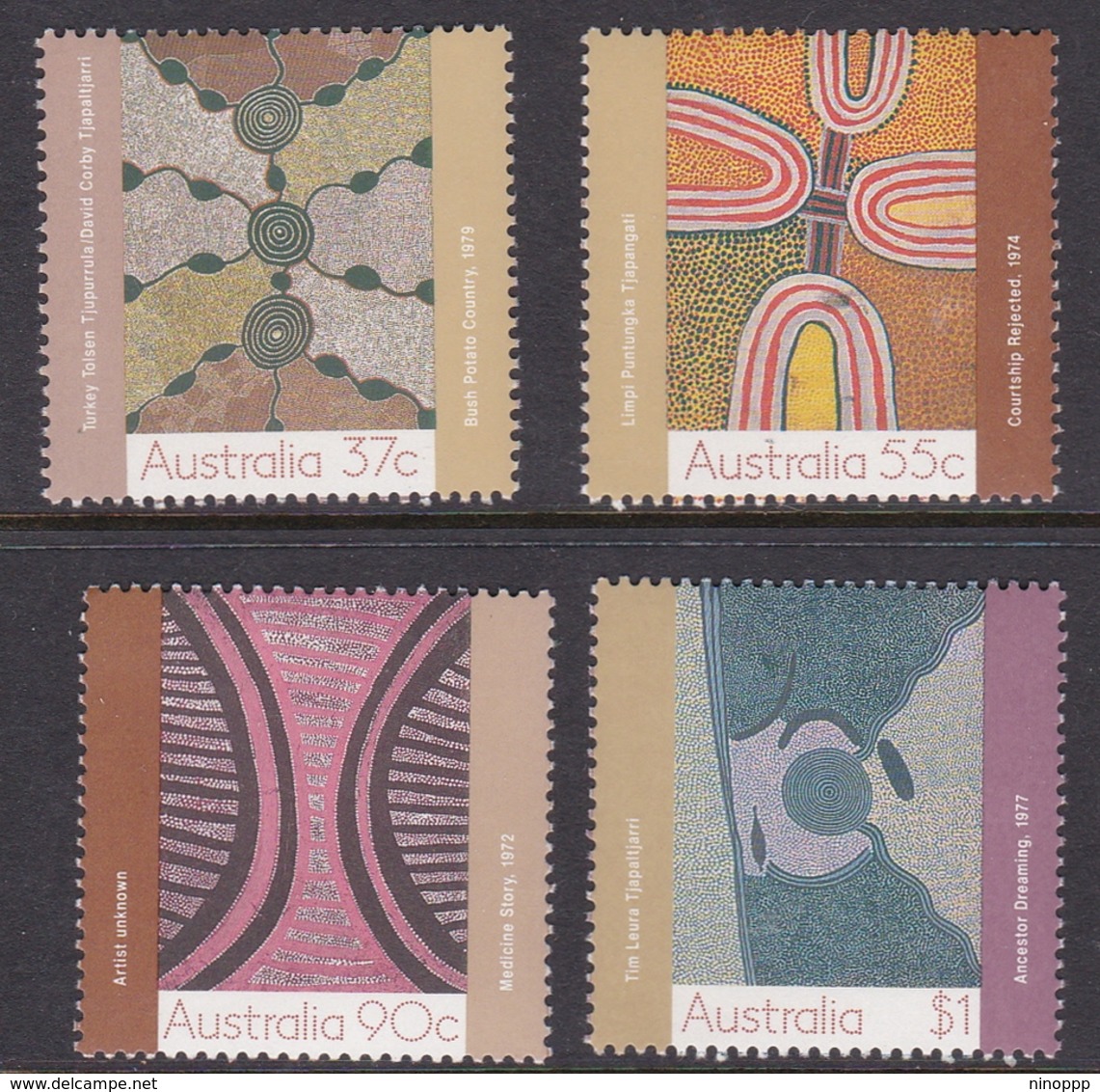 Australia ASC 1160-1163 1988 Art Of The Desert, Mint Never Hinged - Mint Stamps