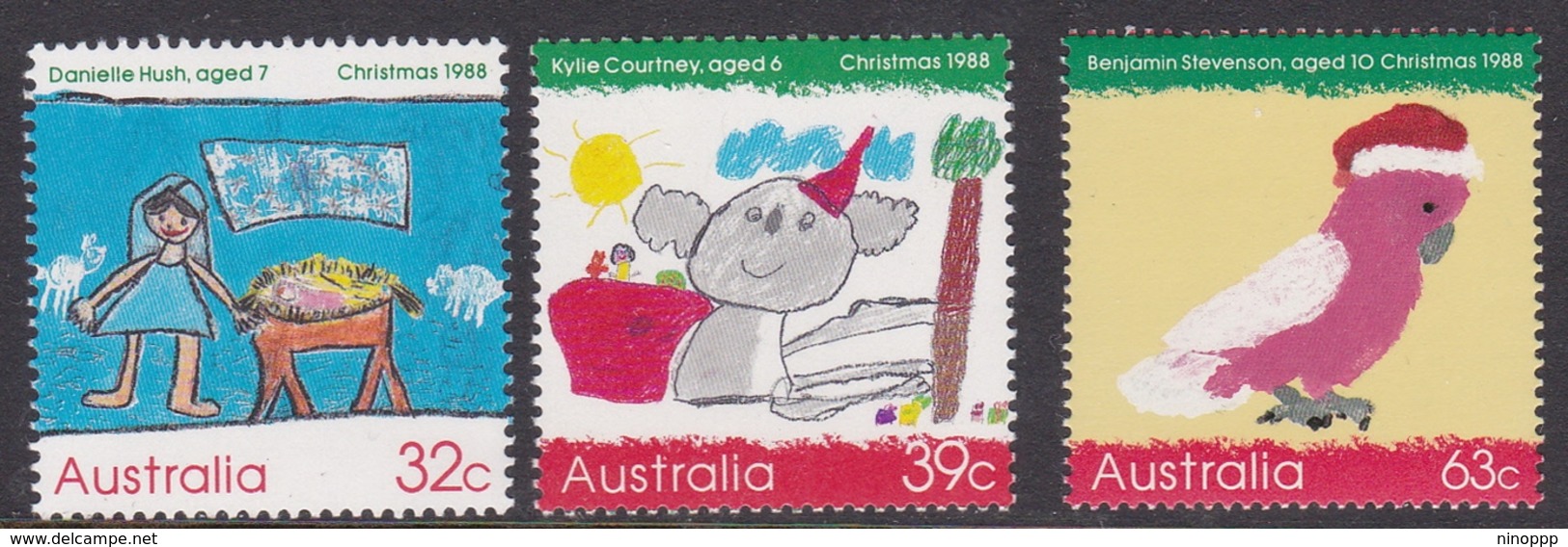 Australia ASC 1178-1180 1988 Christmas, Mint Never Hinged - Mint Stamps