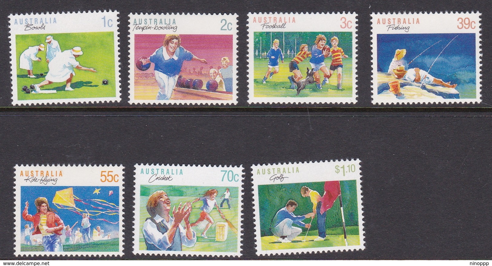 Australia ASC 1182-1188 1989 Sports Series I, Mint Never Hinged - Mint Stamps