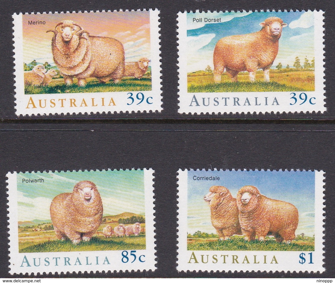 Australia ASC 1189-1192 1989 Sheep, Mint Never Hinged - Mint Stamps