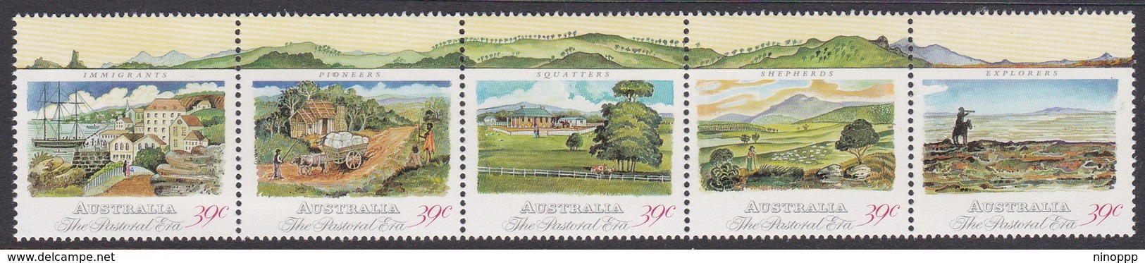 Australia ASC 1195-1199 1989 Pastoral Era, Mint Never Hinged - Mint Stamps