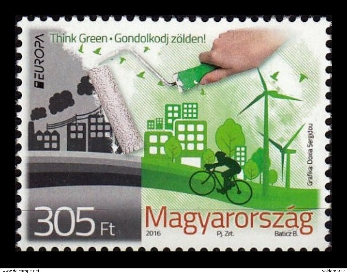 Hungary 2016 Mih. 5821 Europa-Cept. Think Green MNH ** - Unused Stamps