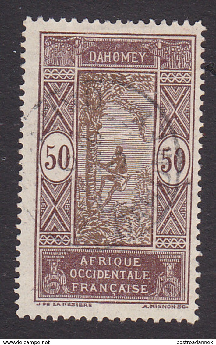 Dahomey, Scott #64, Used, Man Climbing Oil Palm, Issued 1913 - Oblitérés