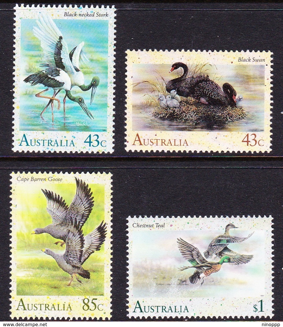 Australia ASC 1282-1285 1991 Waterbirds, Mint Never Hinged - Mint Stamps