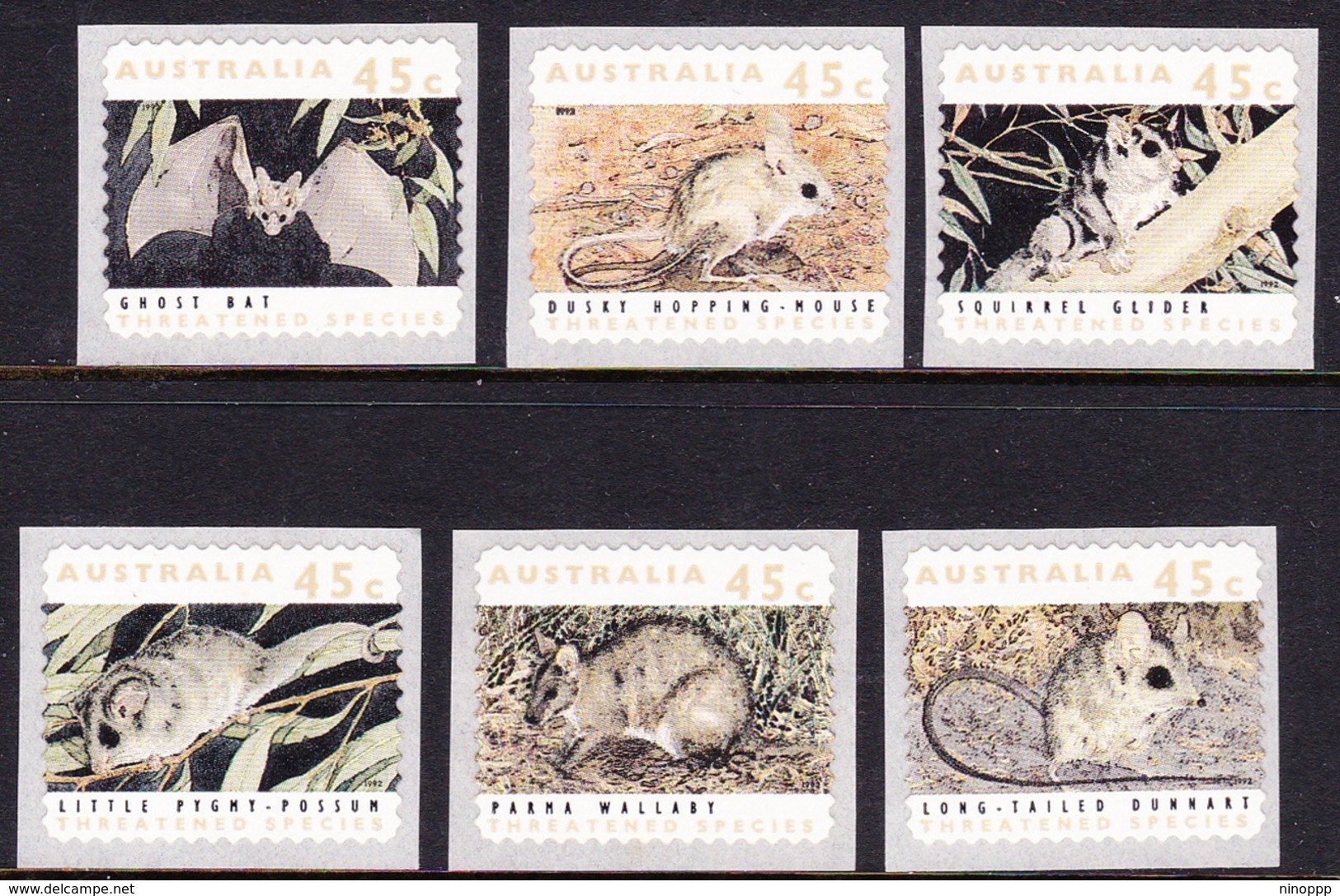 Australia ASC 1320a-1325a 1992 Threatened Species, Pemara, Mint Never Hinged - Mint Stamps