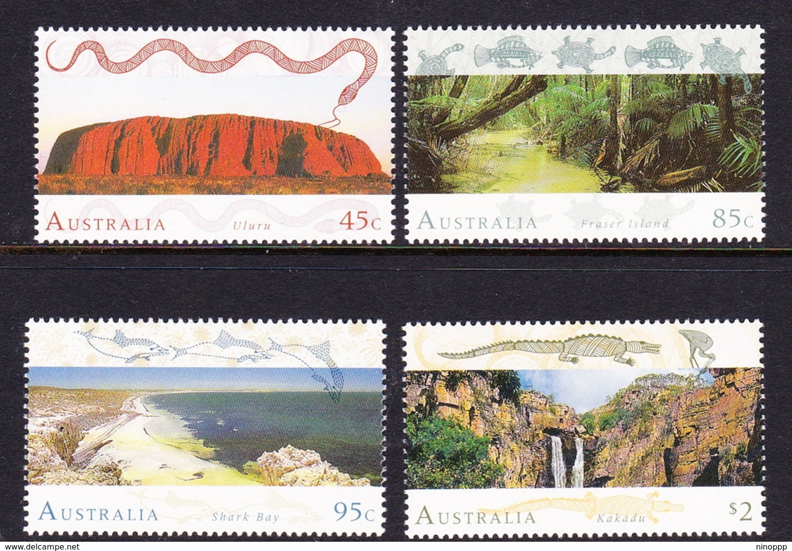 Australia ASC 1379-1382 1993 World Heritage Sites, Mint Never Hinged - Mint Stamps