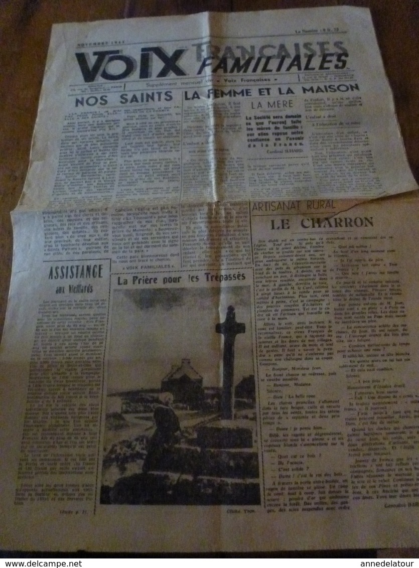 1941 VOIX Françaises Familiales (Supplément Du Journal Collaborationniste Sous Influence Allemande Nazie ) - Autres & Non Classés