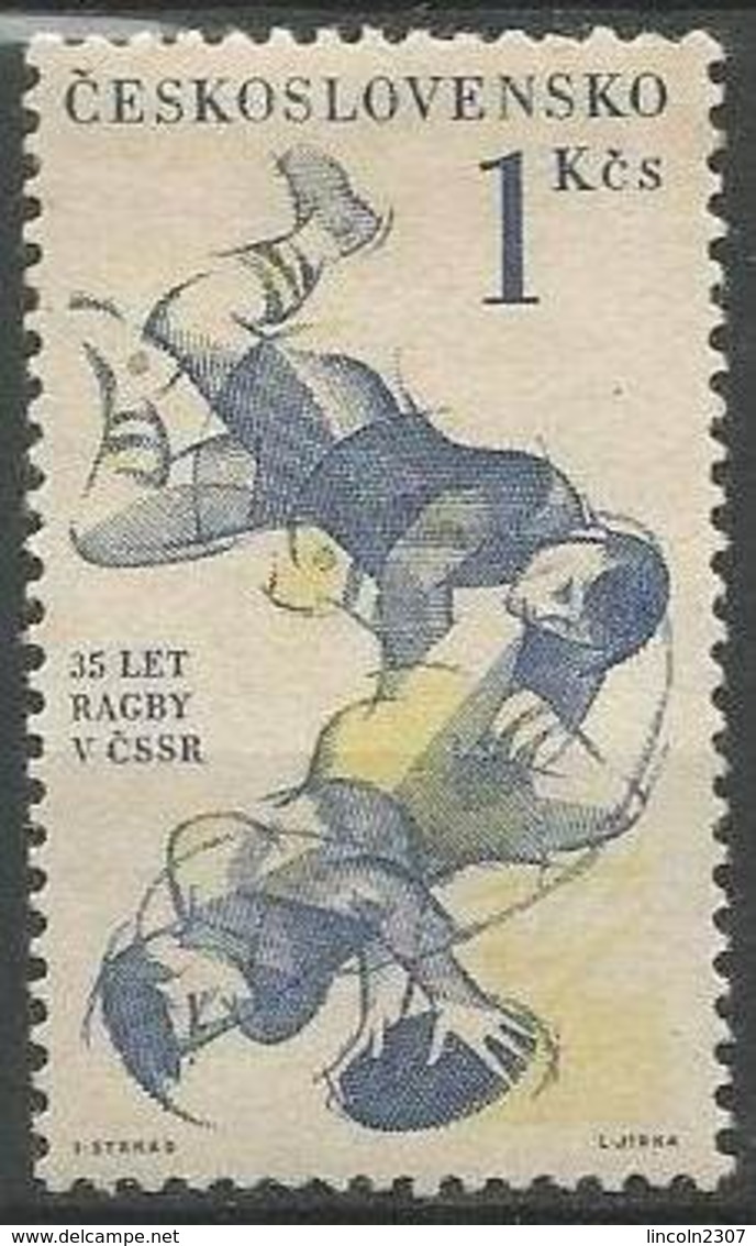 LSJP CZECHOSLOVAKIA SPORT 35 YEARS RUGBY 1961 MNH - Neufs