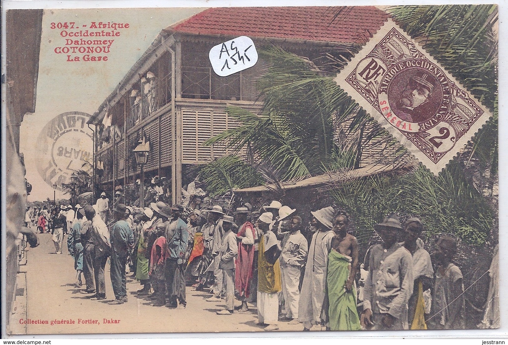 DAHOMEY- COTONOU- LA GARE- FORTIER 3047 - Dahome