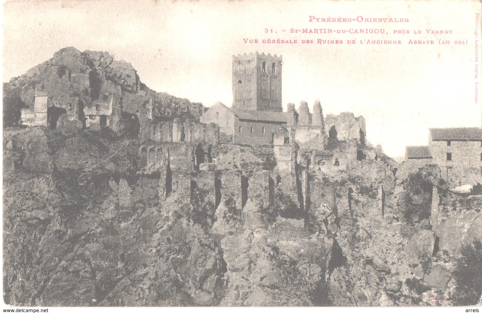 FR66 SAINT MARTIN DU CANIGOU - Labouche 31 - Vue Générale Des Ruines De L'ancienne Abbaye - Other & Unclassified