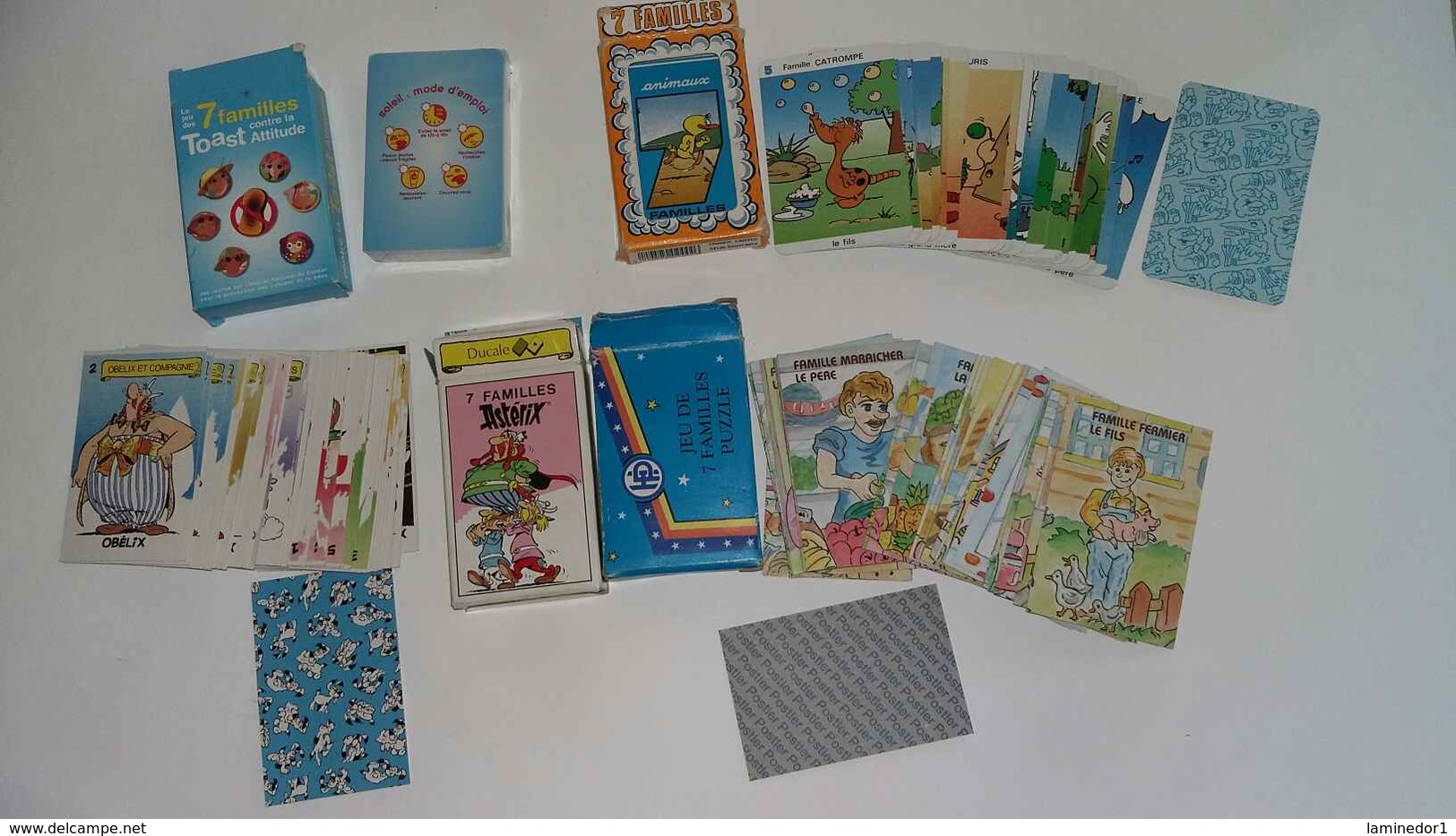 4 Jeu De Cartes De 7 Familles ....................... - Sonstige & Ohne Zuordnung