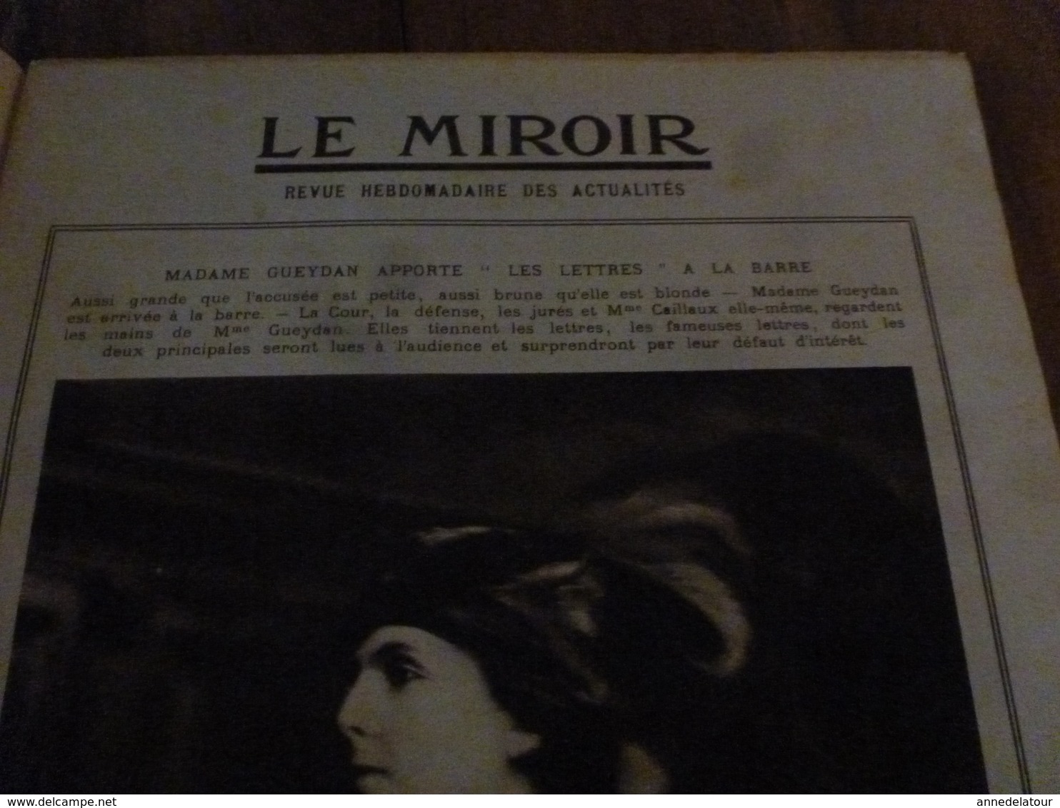 1914 LE MIROIR Le Plus Bel Illustré Français-->AFFAIRE CAILLAUX;Eclipse;Tragédie Scott;Shackleton;Les Femmes Serbes;etc - Autres & Non Classés