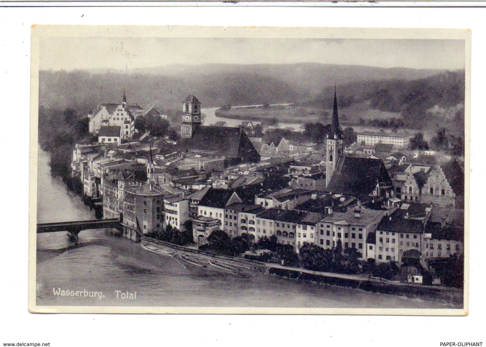 8090 WASSERBURG / Inn, Ortsansicht, 1934 - Wasserburg (Inn)