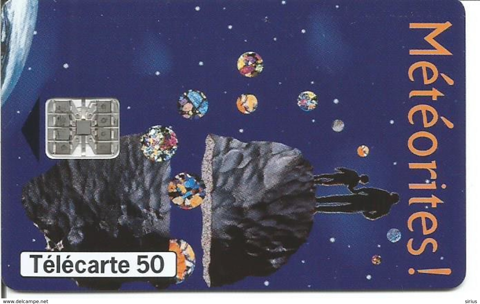 Télécarte De FRANCE - METEORITES ( Jardin Des Plantes ) 50 U SC7 - 07/96 Utilisée ( N° 653 Tirage 130 000 Ex. ) - Espacio