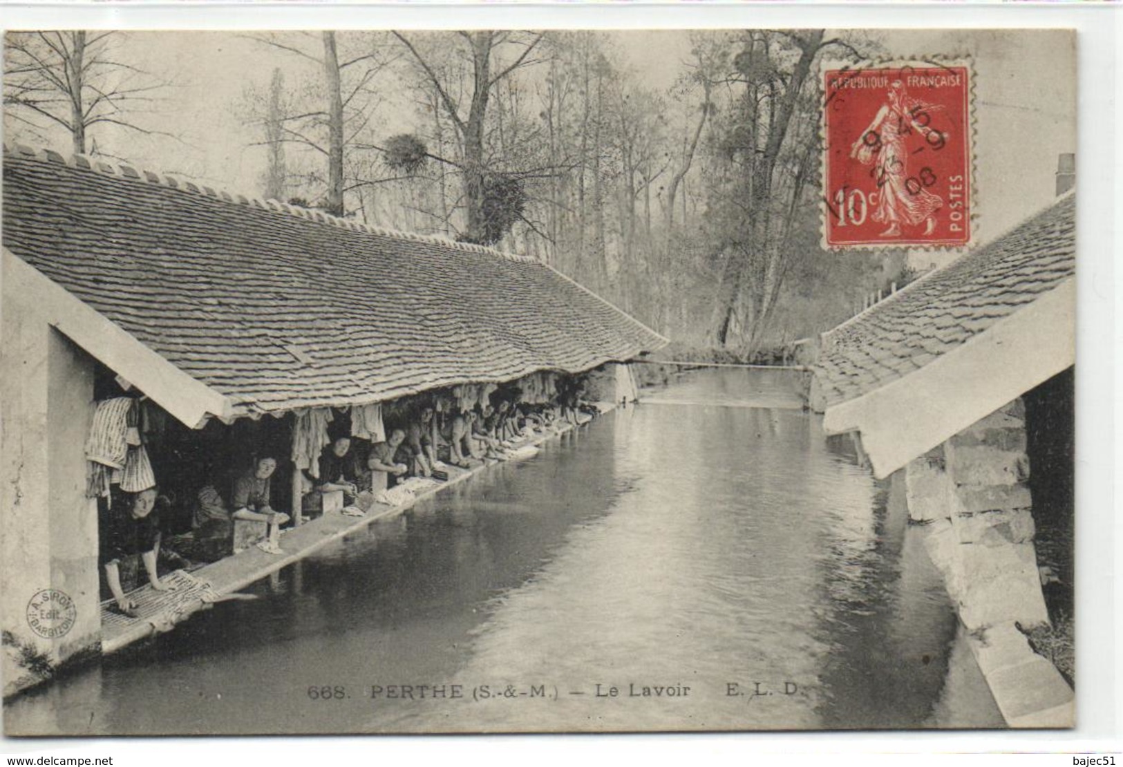 1 Cpa Perthes "le Lavoir" - Perthes