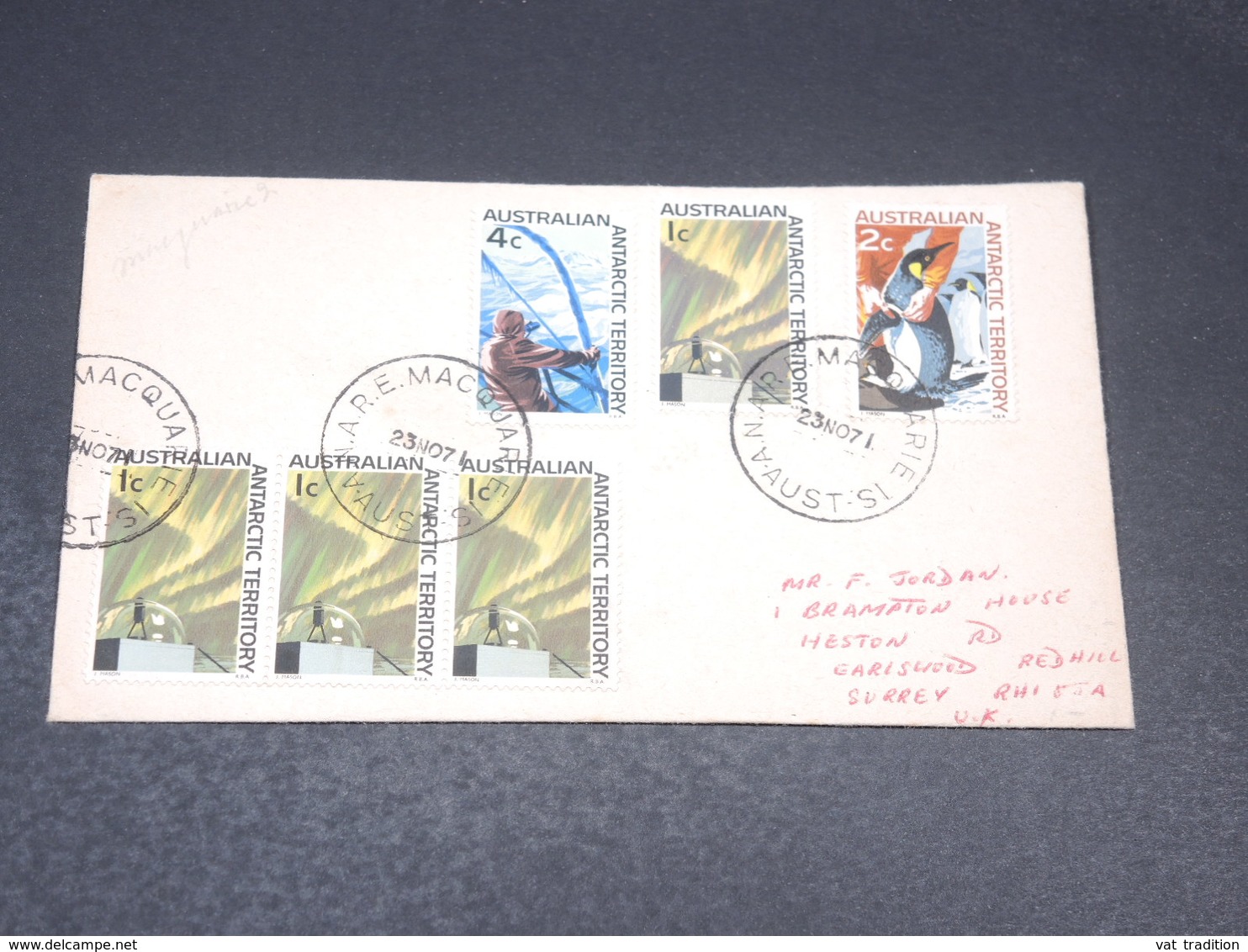 AUSTRALIE ANTARCTIQUE - Enveloppe De Macquarie En 1971 , Affranchissement Plaisant - L 19718 - Lettres & Documents