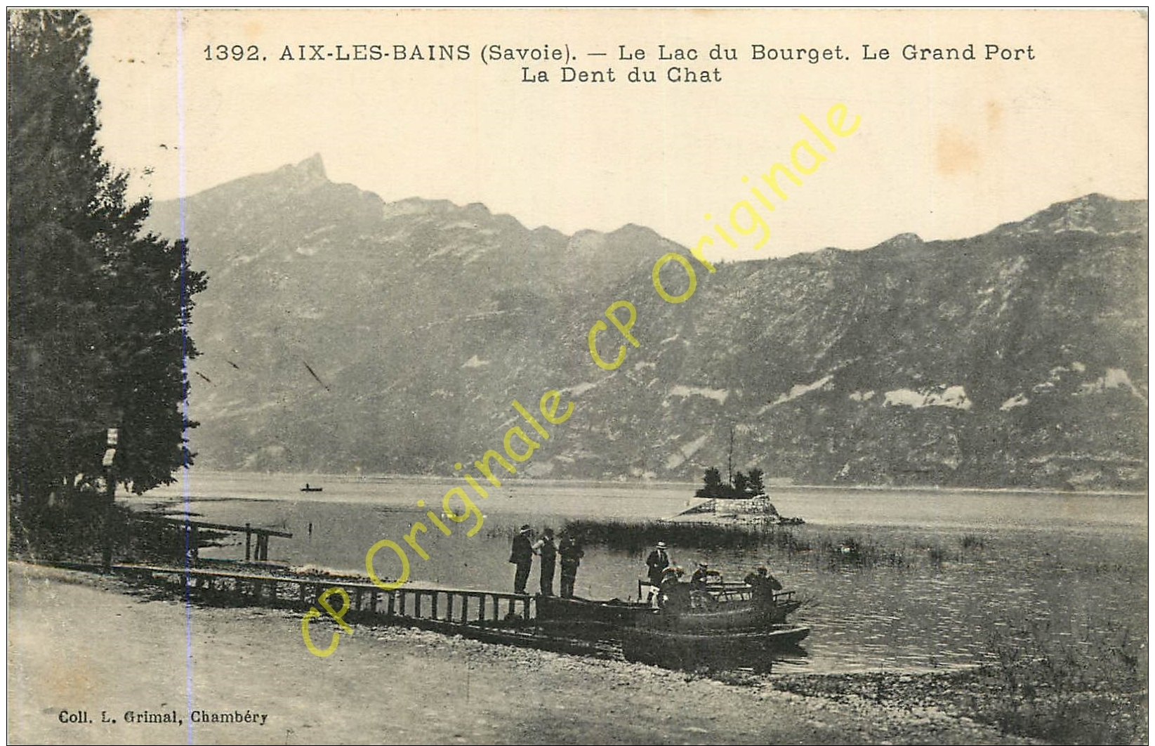 73.  AIX LES BAINS . Le Lac Du Bourget . Le Grand Port . La Dent Du Chat . - Aix Les Bains