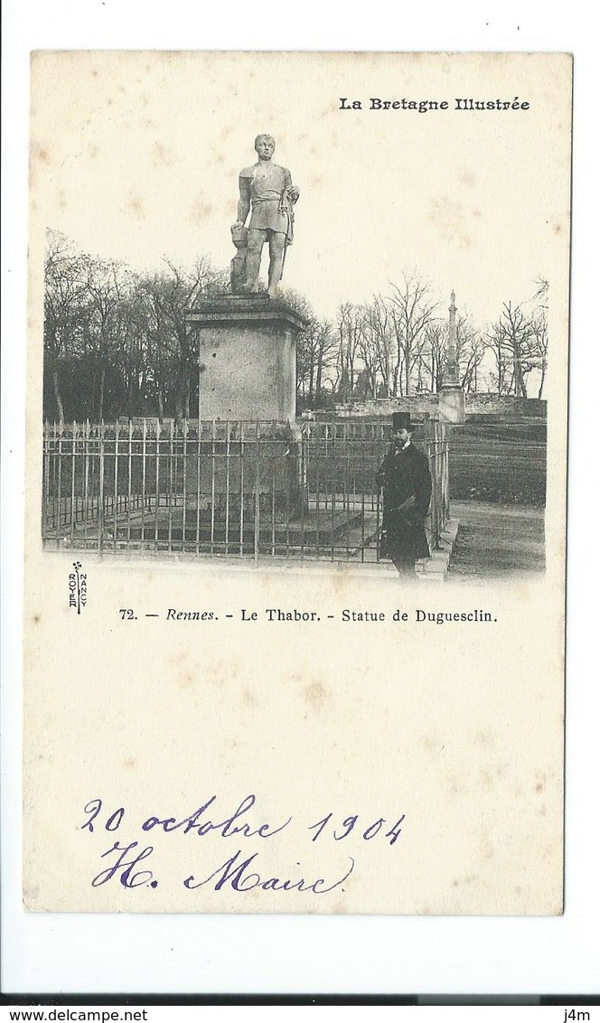 35/ ILLE Et VILAINE... RENNES. Le Thabor,. La Statue De Duguesclin - Rennes